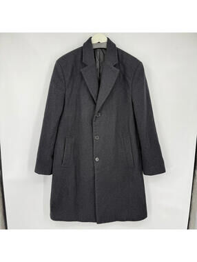 Men's Michael Michael Kors Charcoal Gray Wool Blend Overcoat 40R